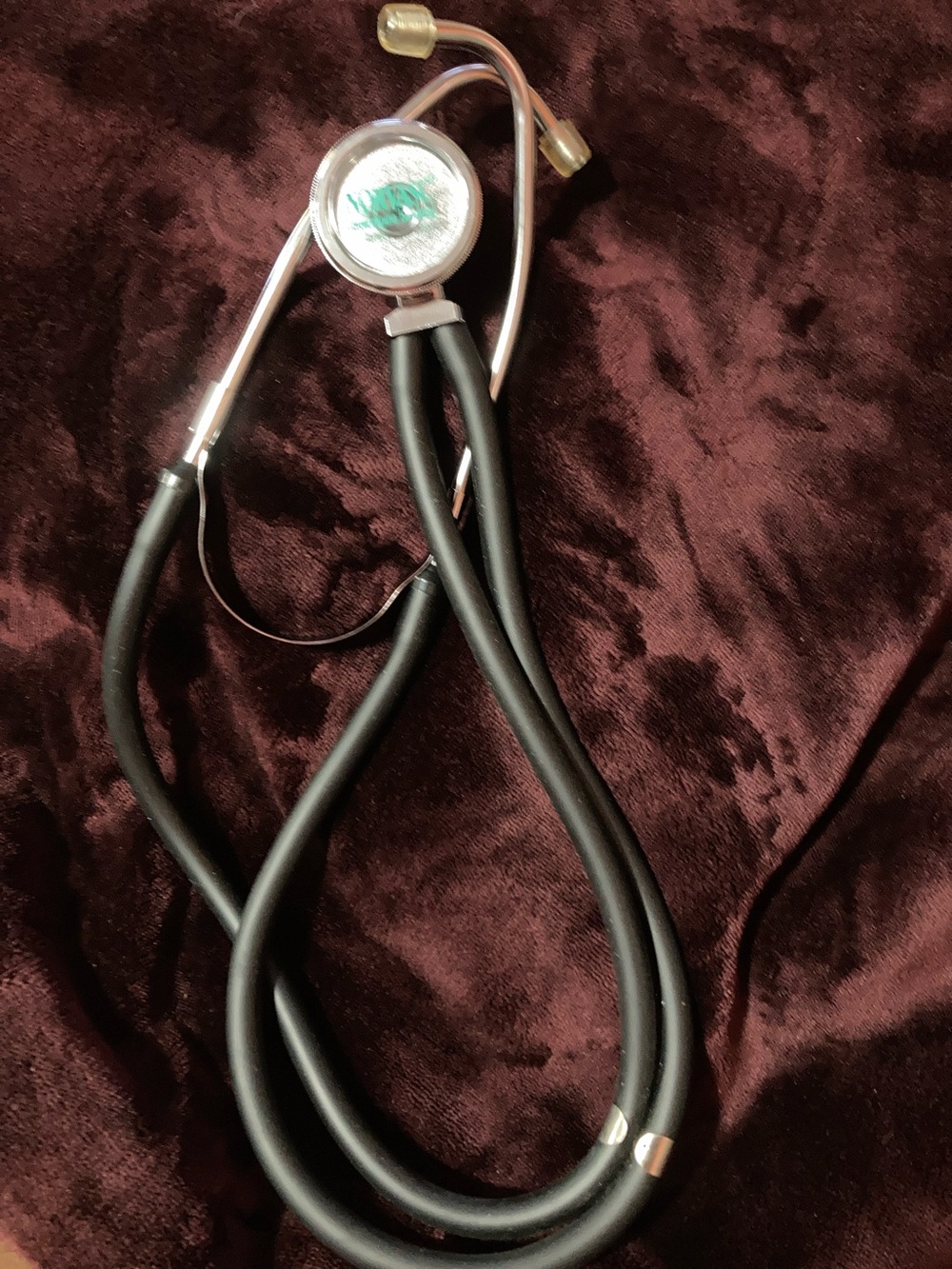 Black Dual-Head Stethoscope - Professional Medical Diagnostic Stethoscope